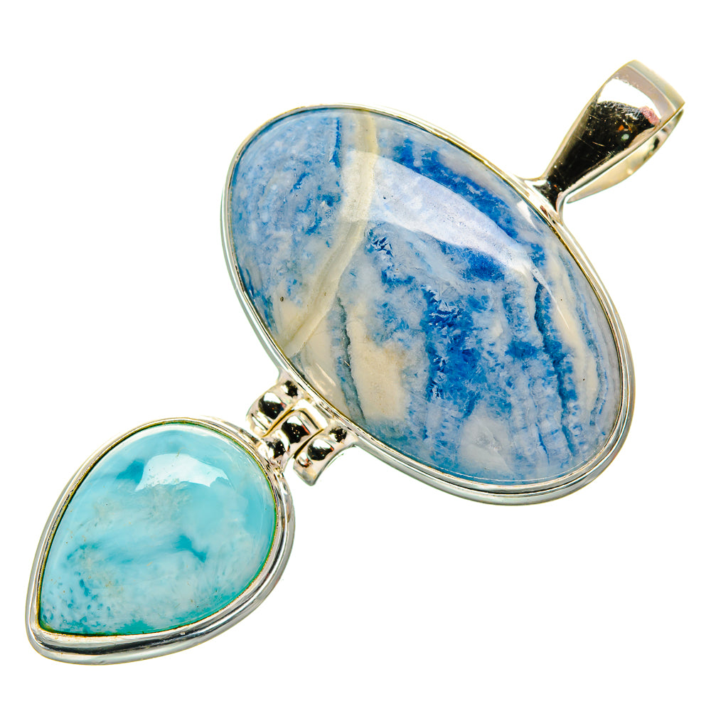 Blue Scheelite Pendants handcrafted by Anasilvercos - PD33299 - Photo 2