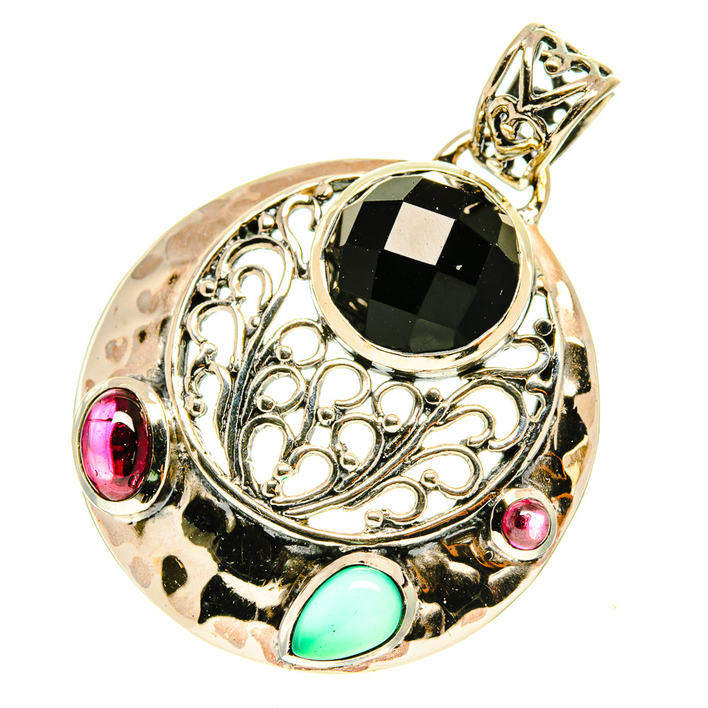 Black Onyx Pendants handcrafted by Anasilvercos - PD3330