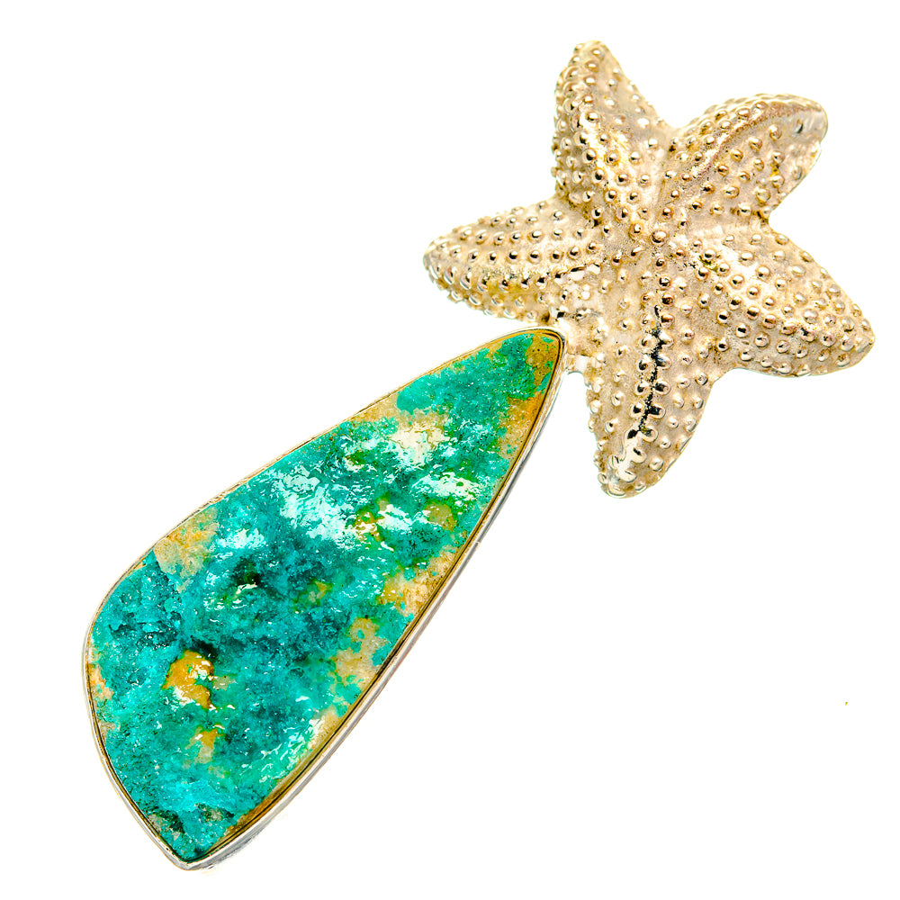 Green Quartz Druzy Pendants handcrafted by Anasilvercos - PD33303 - Photo 2