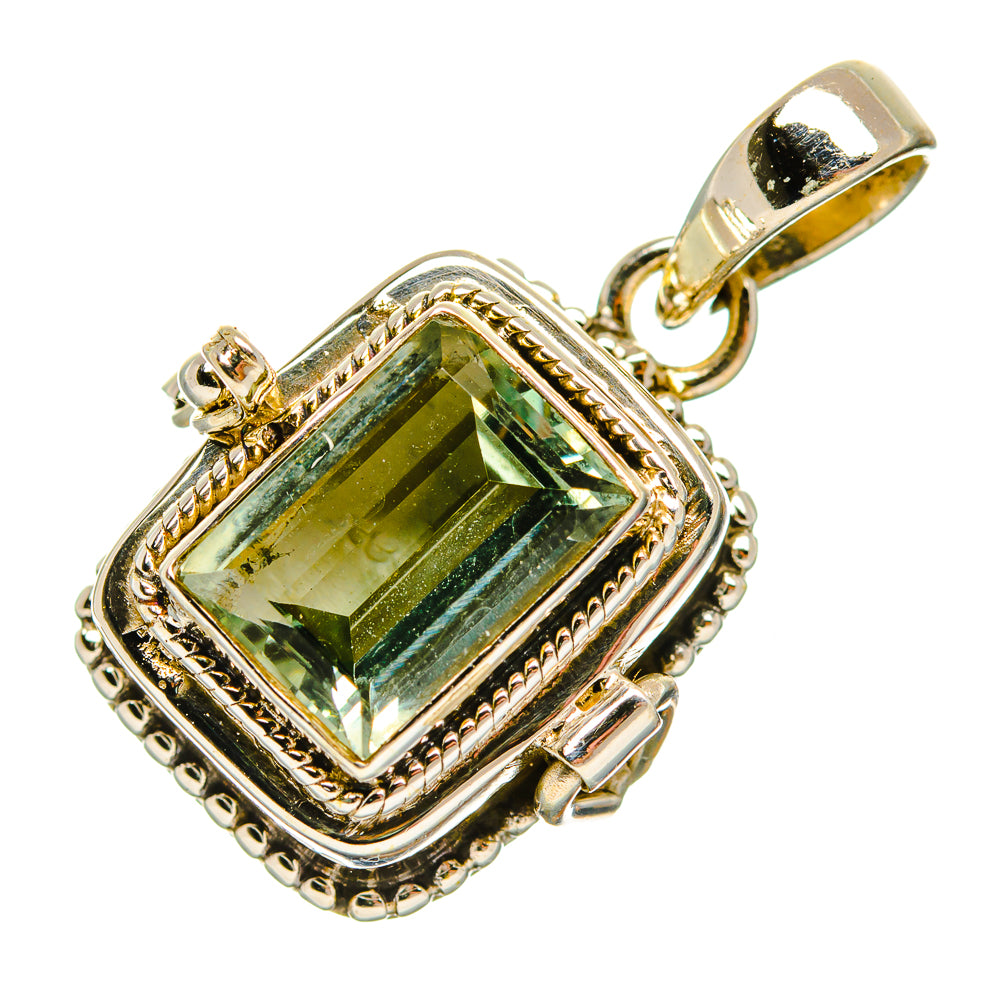 Green Amethyst Pendants handcrafted by Anasilvercos - PD33322 - Photo 2