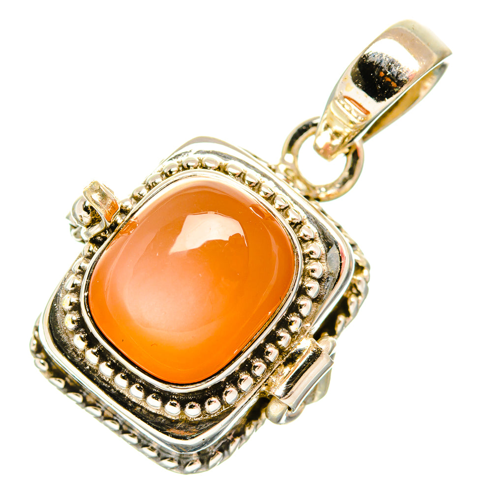 Peach Moonstone Pendants handcrafted by Anasilvercos - PD33335 - Photo 2