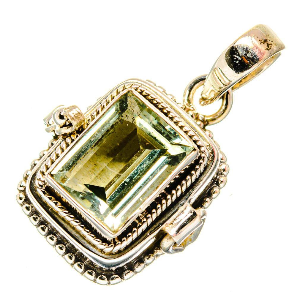 Green Amethyst Pendants handcrafted by Anasilvercos - PD33339 - Photo 2