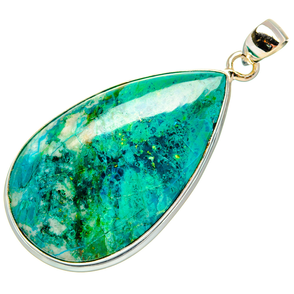 Chrysocolla Pendants handcrafted by Anasilvercos - PD33346 - Photo 2
