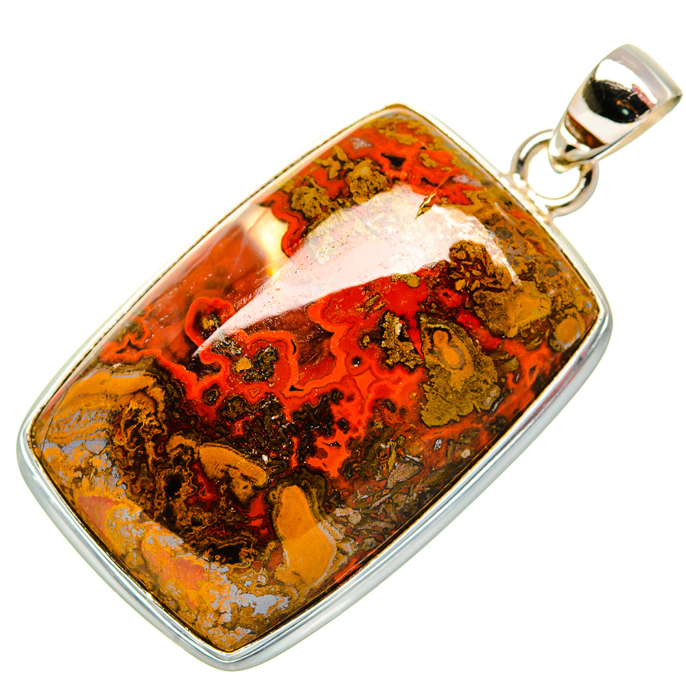 Moroccan Agate Pendants handcrafted by Anasilvercos - PD33349 - Photo 2