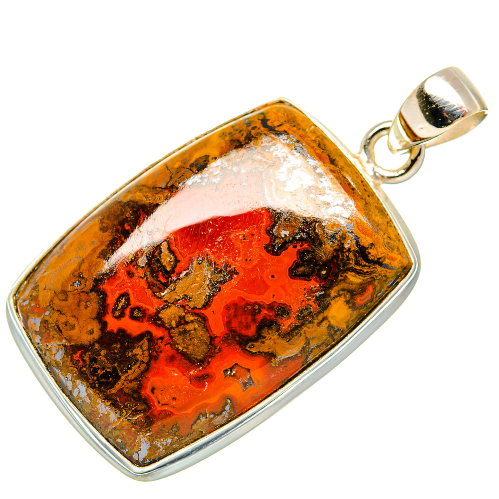Moroccan Agate Pendants handcrafted by Anasilvercos - PD33352 - Photo 2