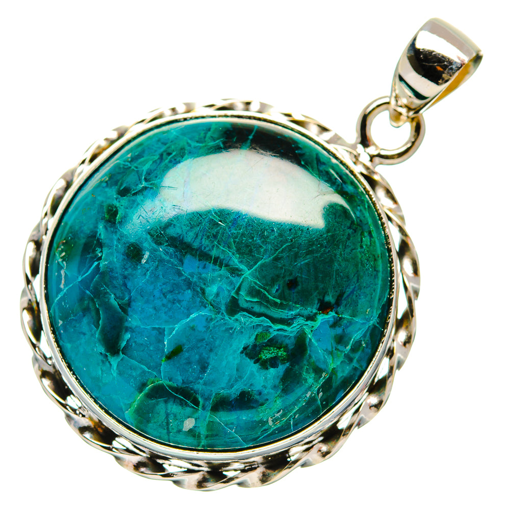 Chrysocolla Pendants handcrafted by Anasilvercos - PD33362 - Photo 2