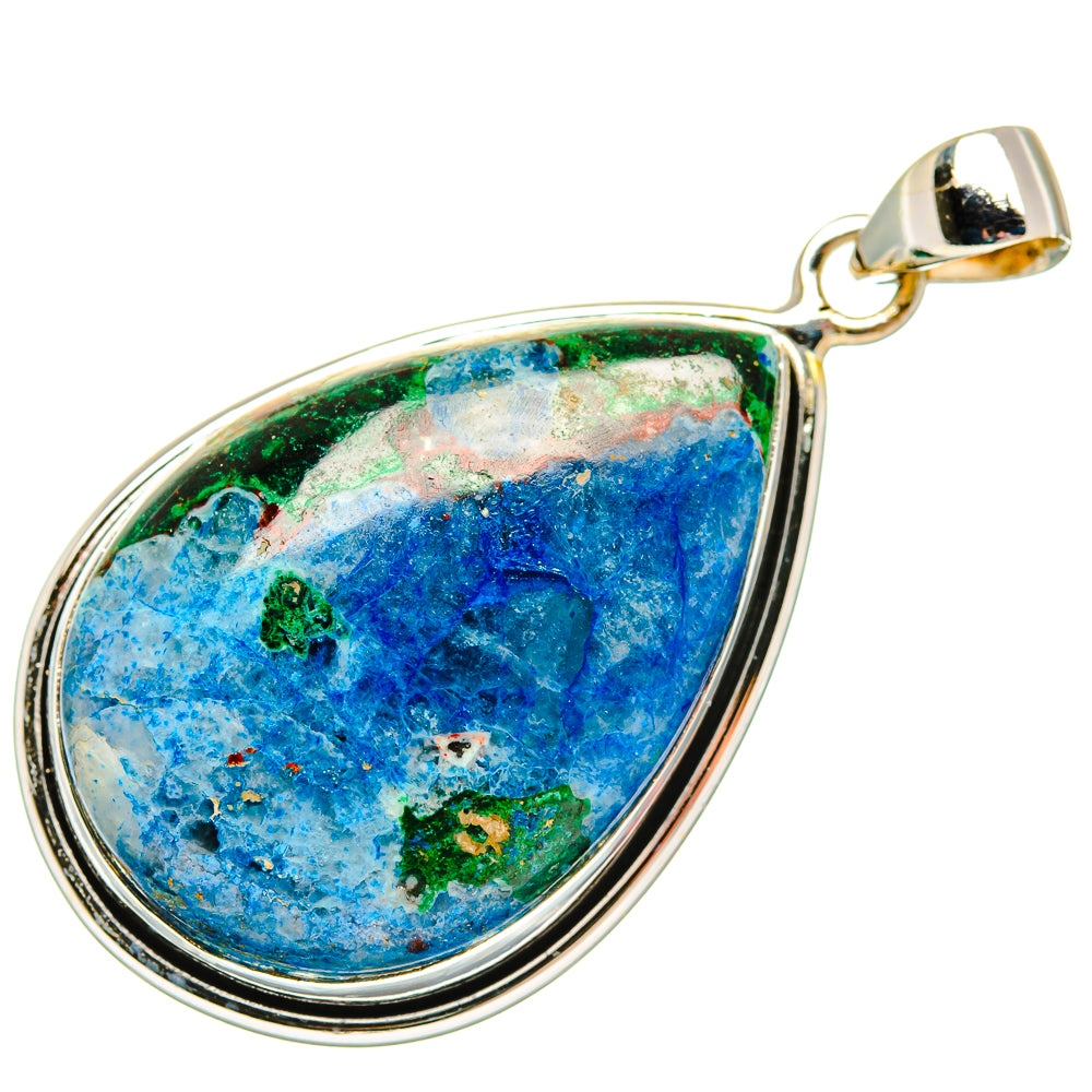 Chrysocolla Pendants handcrafted by Anasilvercos - PD33363 - Photo 2