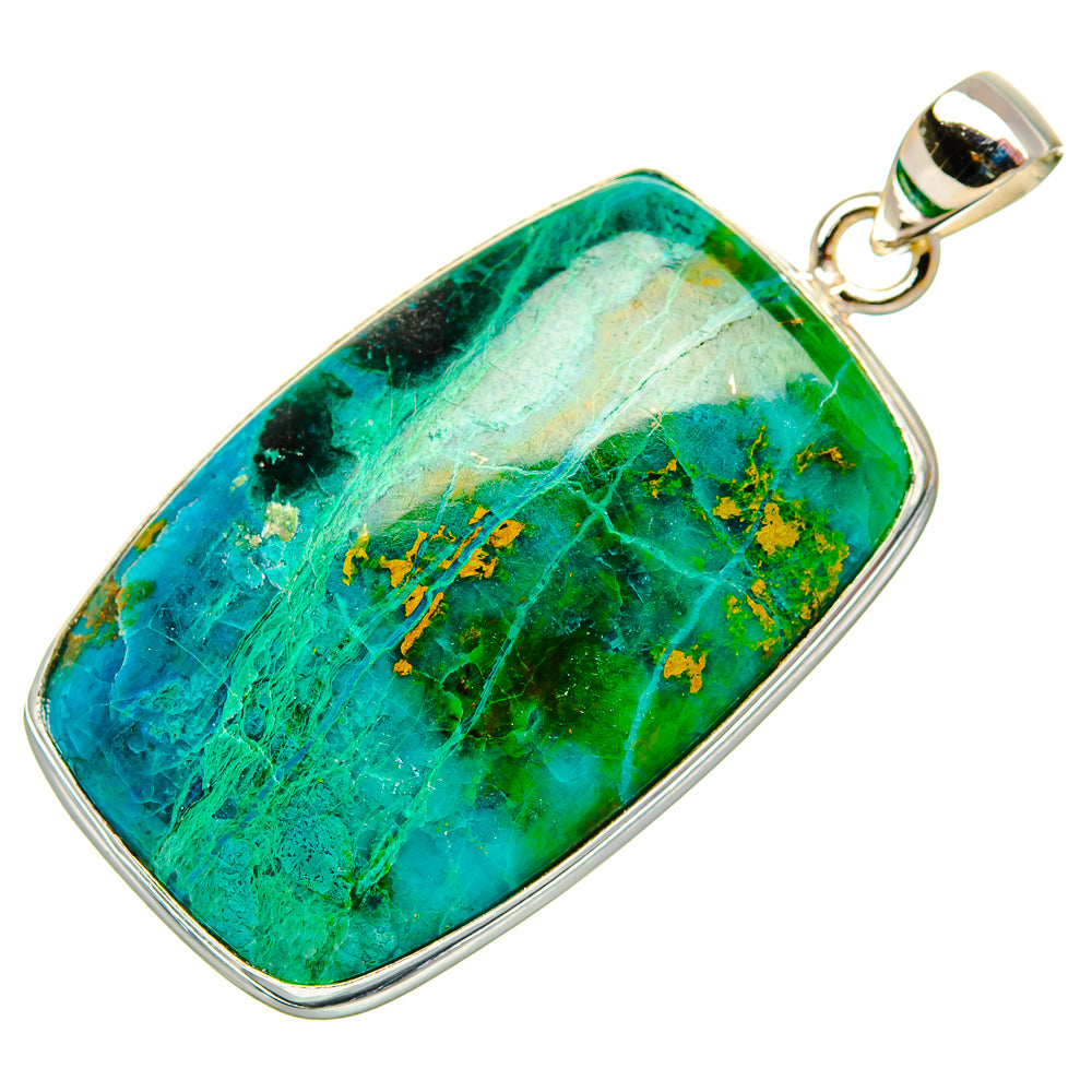 Chrysocolla Pendants handcrafted by Anasilvercos - PD33370 - Photo 2