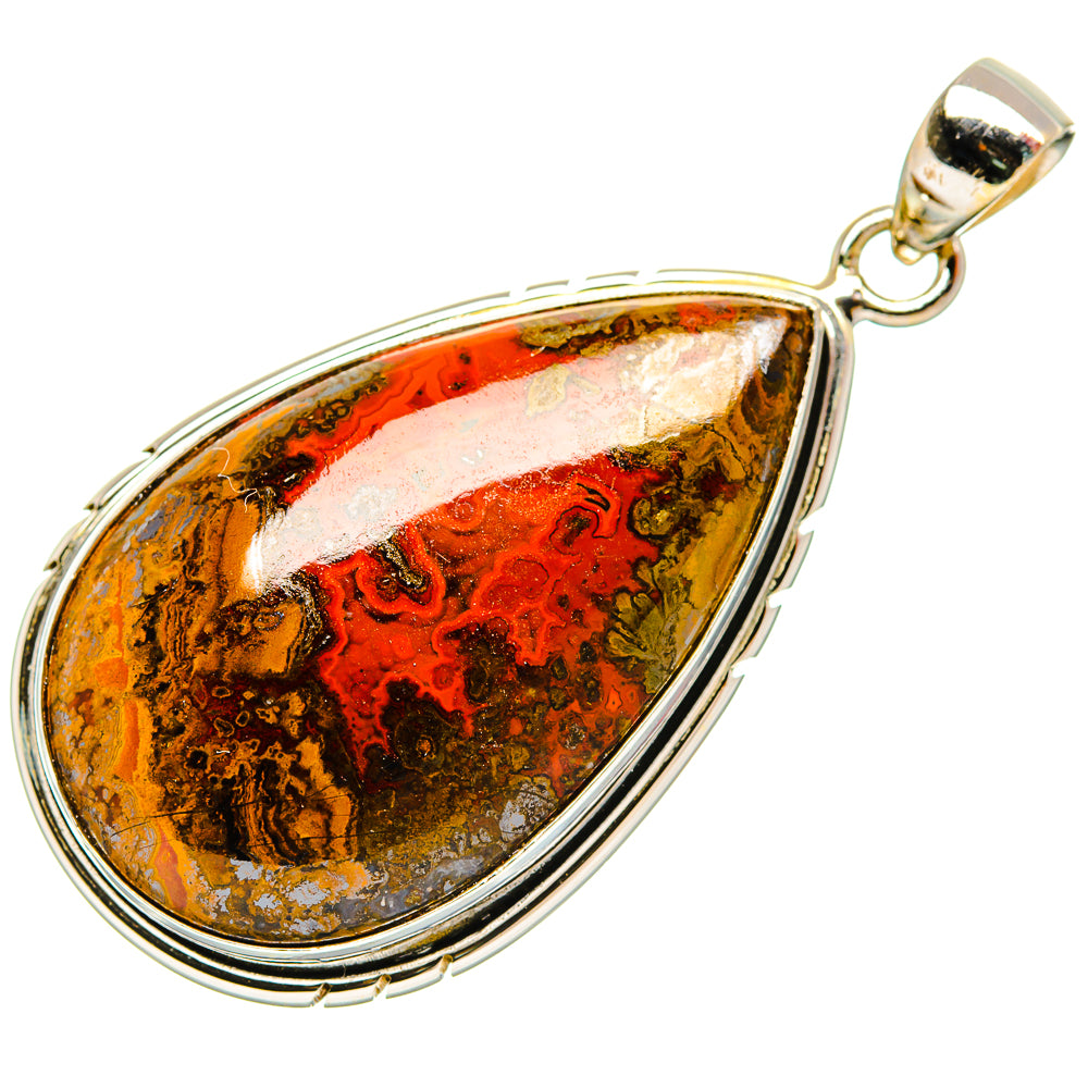 Moroccan Agate Pendants handcrafted by Anasilvercos - PD33374 - Photo 2