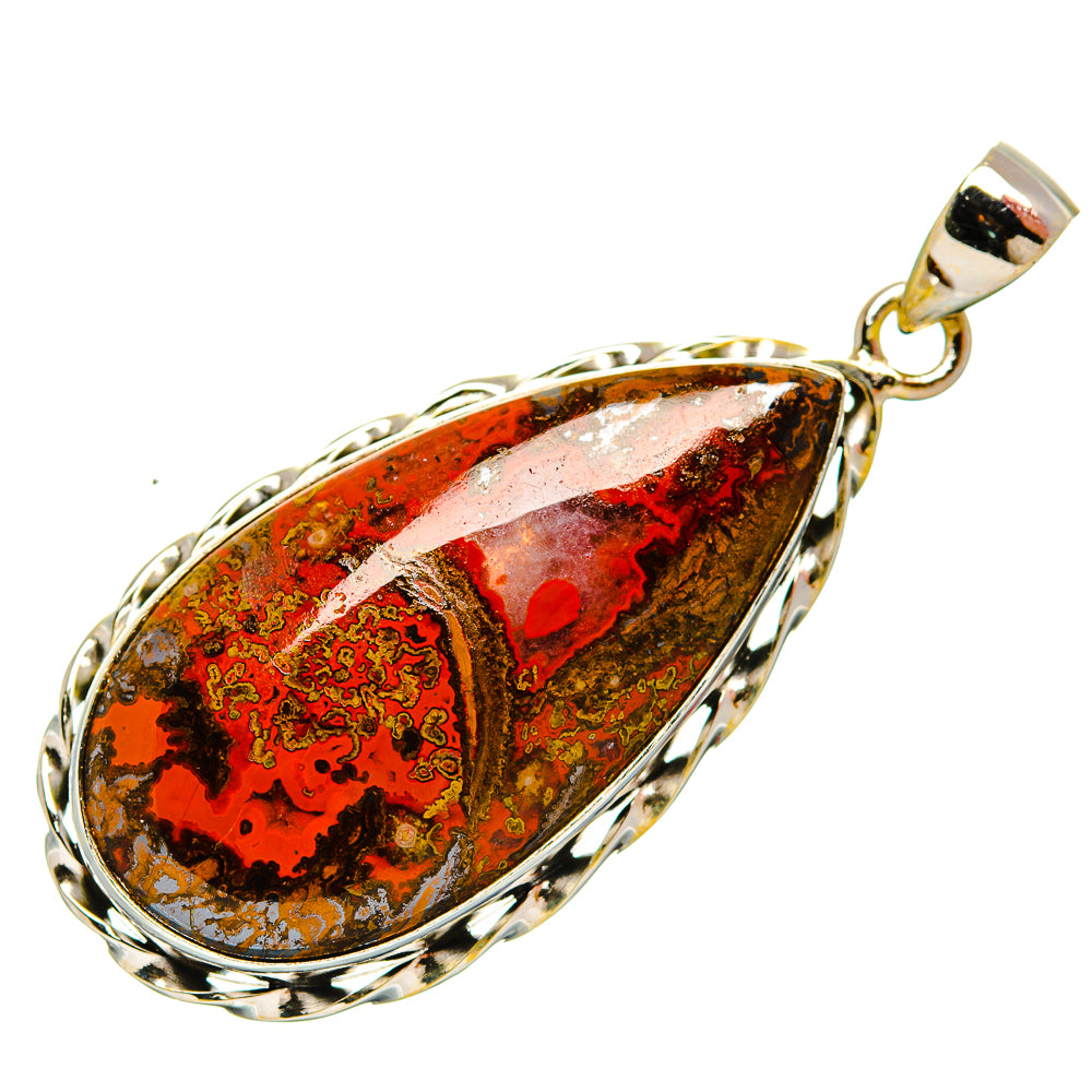 Moroccan Agate Pendants handcrafted by Anasilvercos - PD33376 - Photo 2