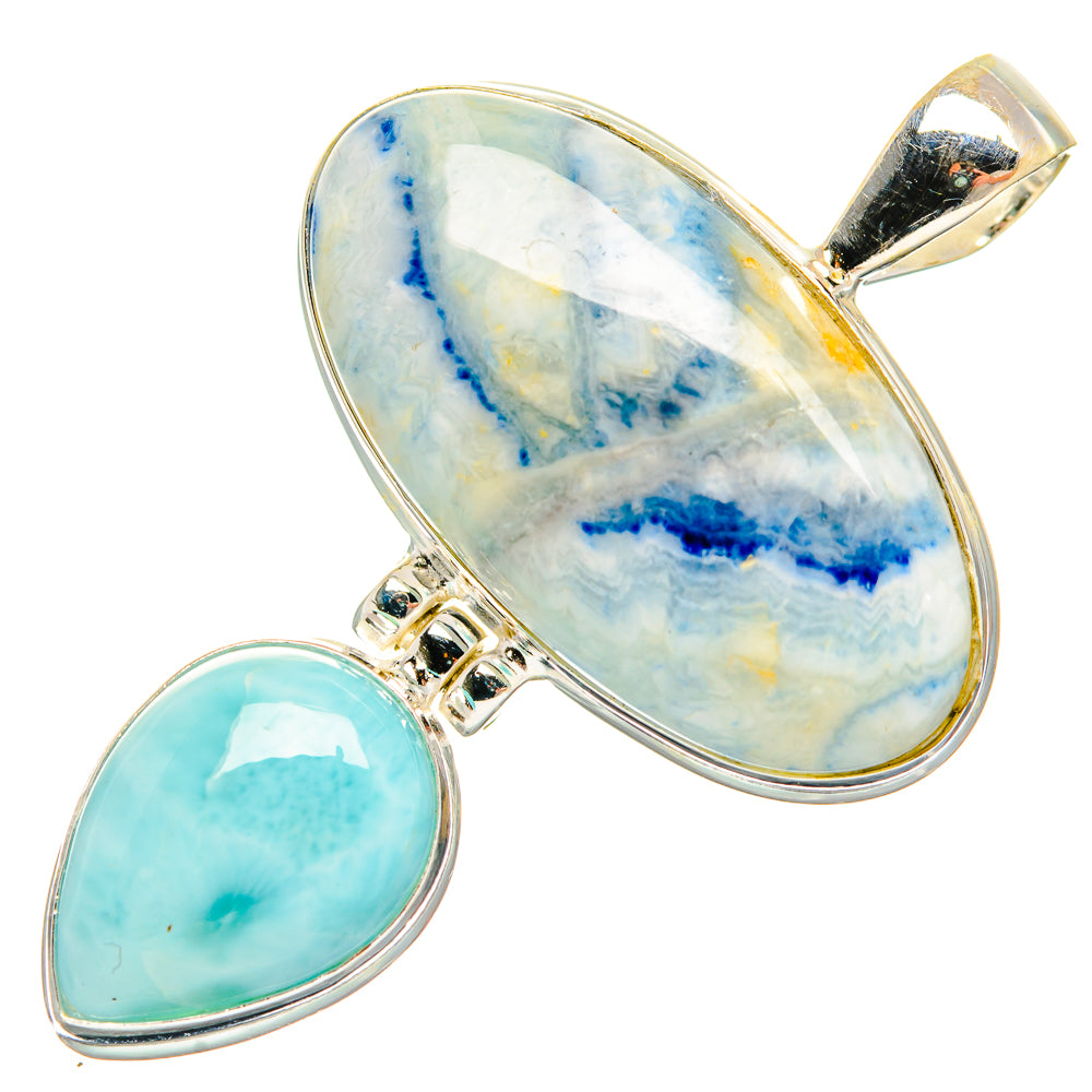 Blue Scheelite Pendants handcrafted by Anasilvercos - PD33378 - Photo 2