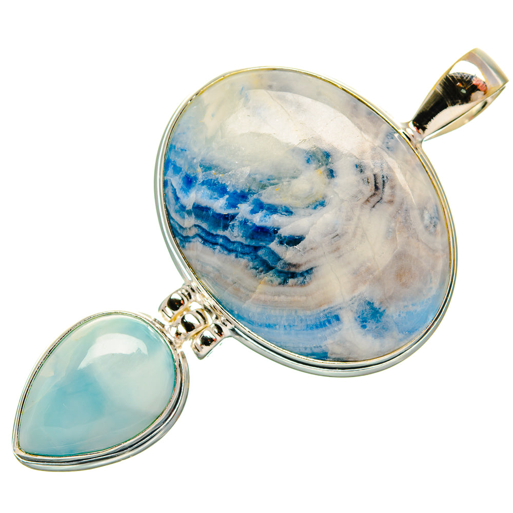 Blue Scheelite Pendants handcrafted by Anasilvercos - PD33384 - Photo 2