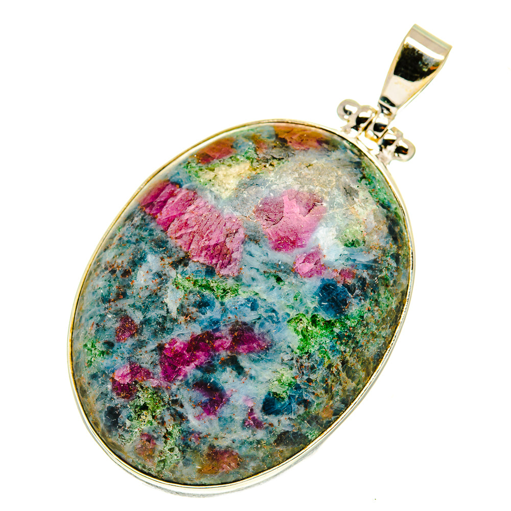 Ruby Fuchsite Pendants handcrafted by Anasilvercos - PD3341
