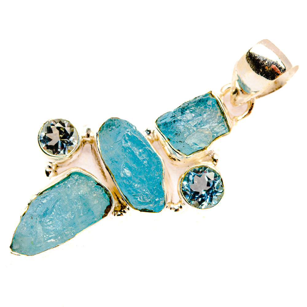 Aquamarine Pendants handcrafted by Anasilvercos - PD33467 - Photo 2
