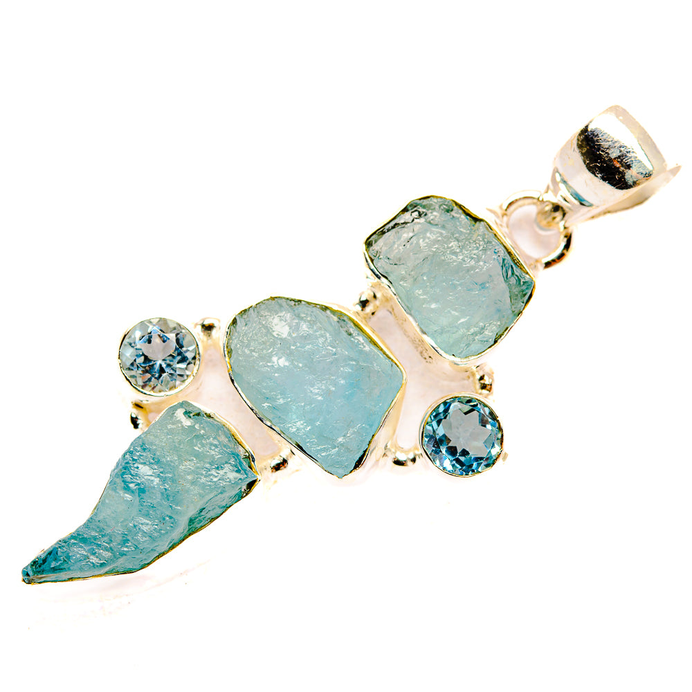 Aquamarine Pendants handcrafted by Anasilvercos - PD33474 - Photo 2