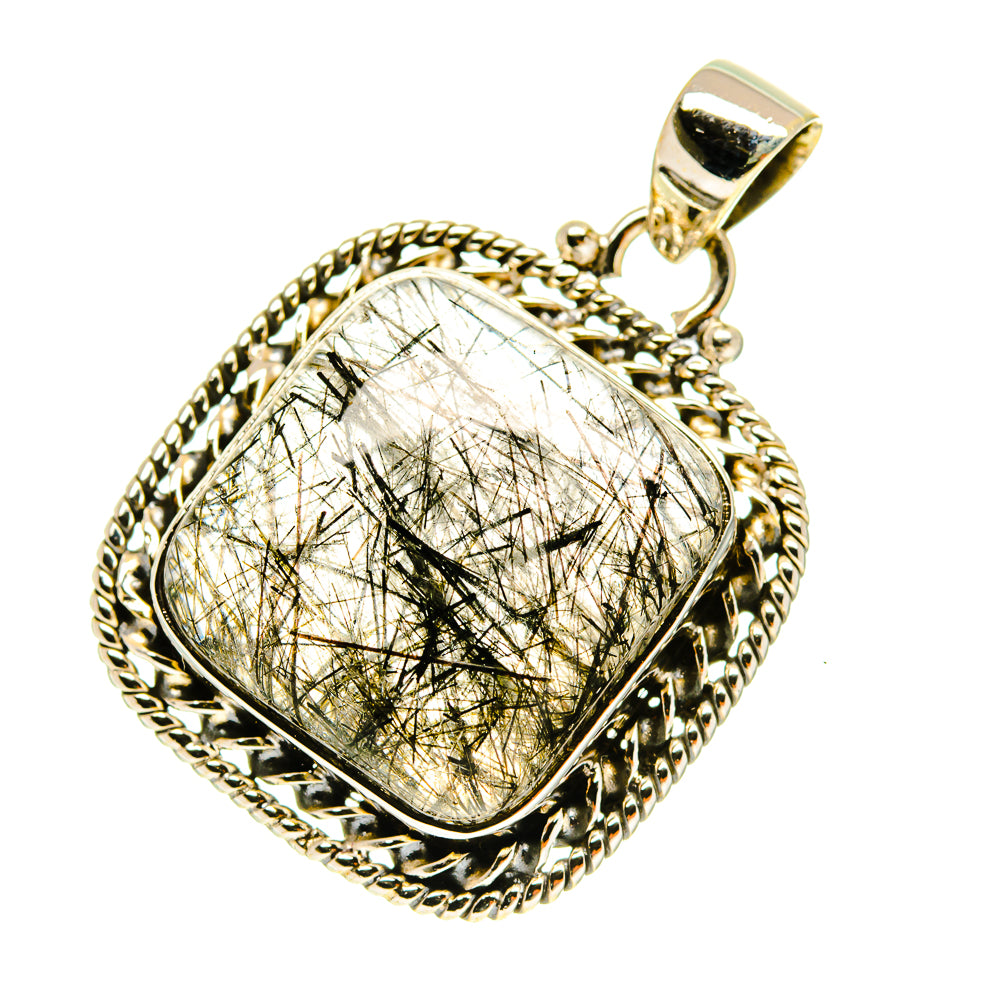 Tourmalinated Quartz Pendants handcrafted by Anasilvercos - PD3349