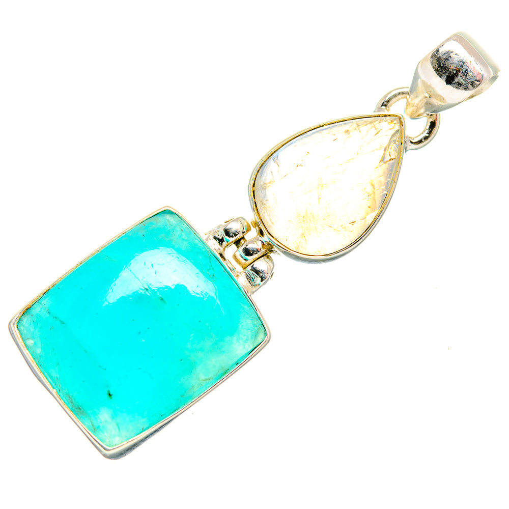 Amazonite Pendants handcrafted by Anasilvercos - PD33529 - Photo 2