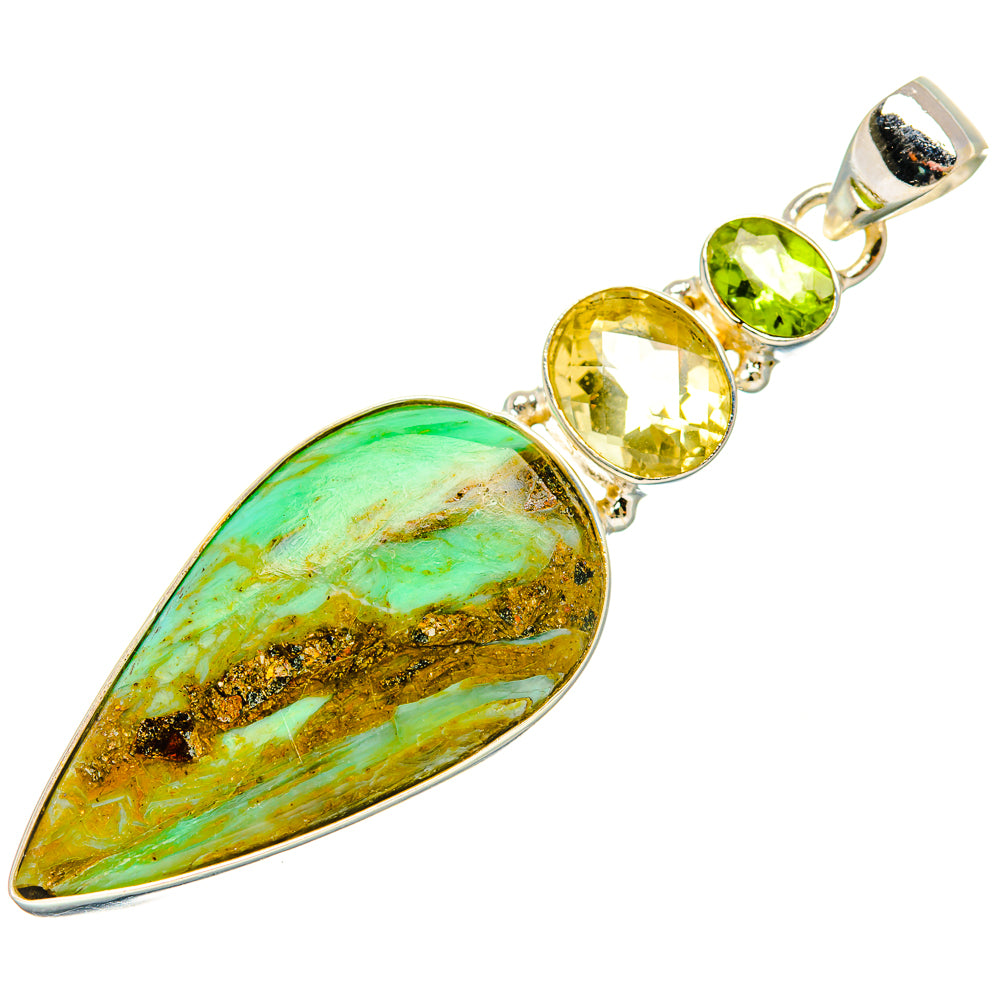 Peruvian Opal Pendants handcrafted by Anasilvercos - PD33538 - Photo 2