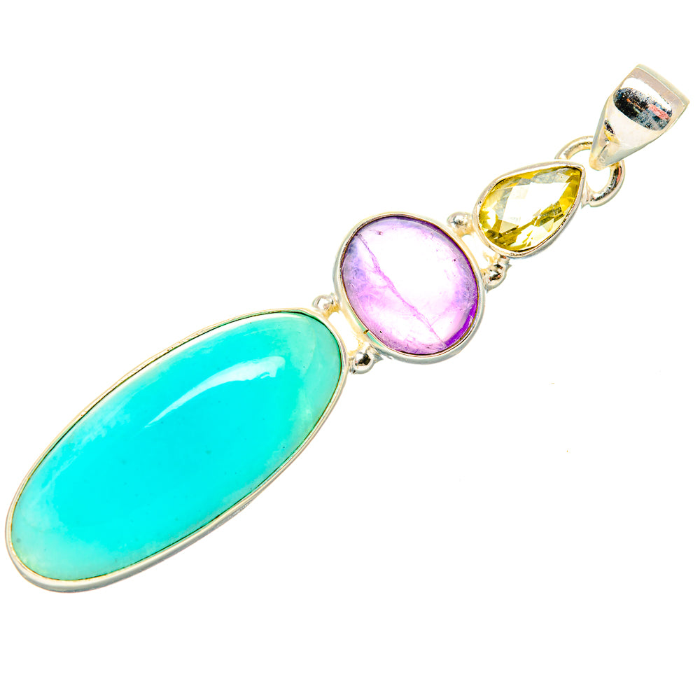 Amazonite Pendants handcrafted by Anasilvercos - PD33557 - Photo 2
