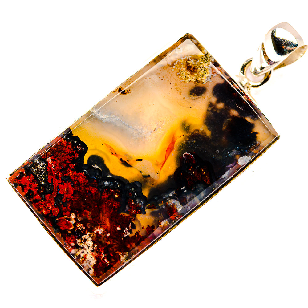 Indonesian Plume Agate Pendants handcrafted by Anasilvercos - PD33567 - Photo 2