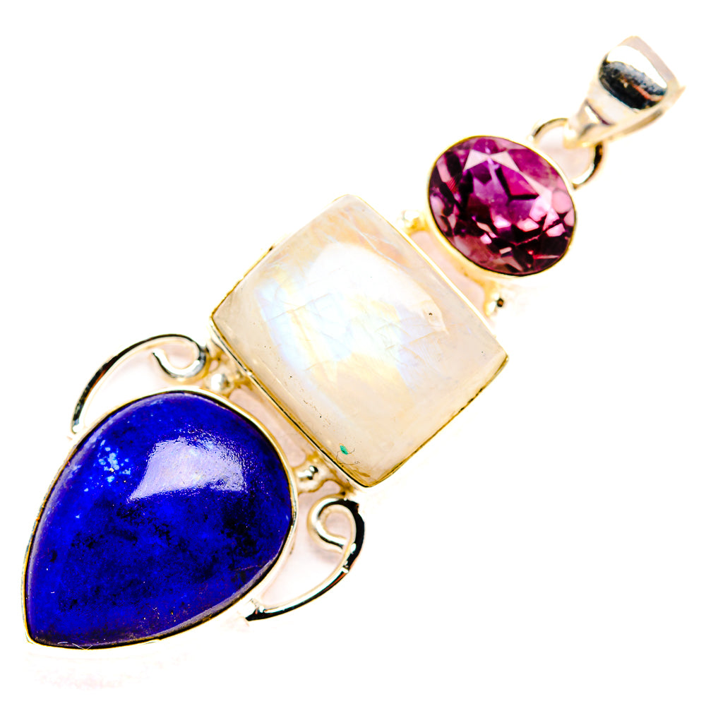 Lapis Lazuli Pendants handcrafted by Anasilvercos - PD33573 - Photo 2