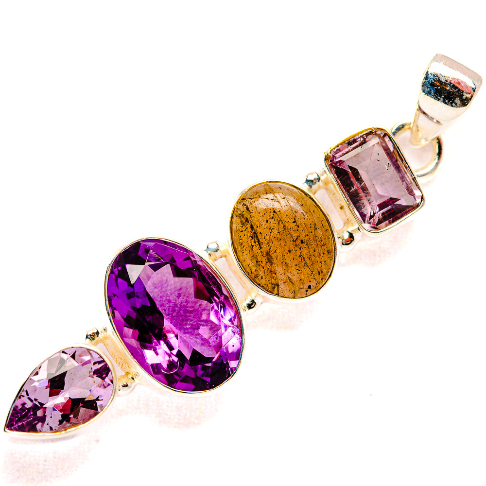 Amethyst Pendants handcrafted by Anasilvercos - PD33585 - Photo 2