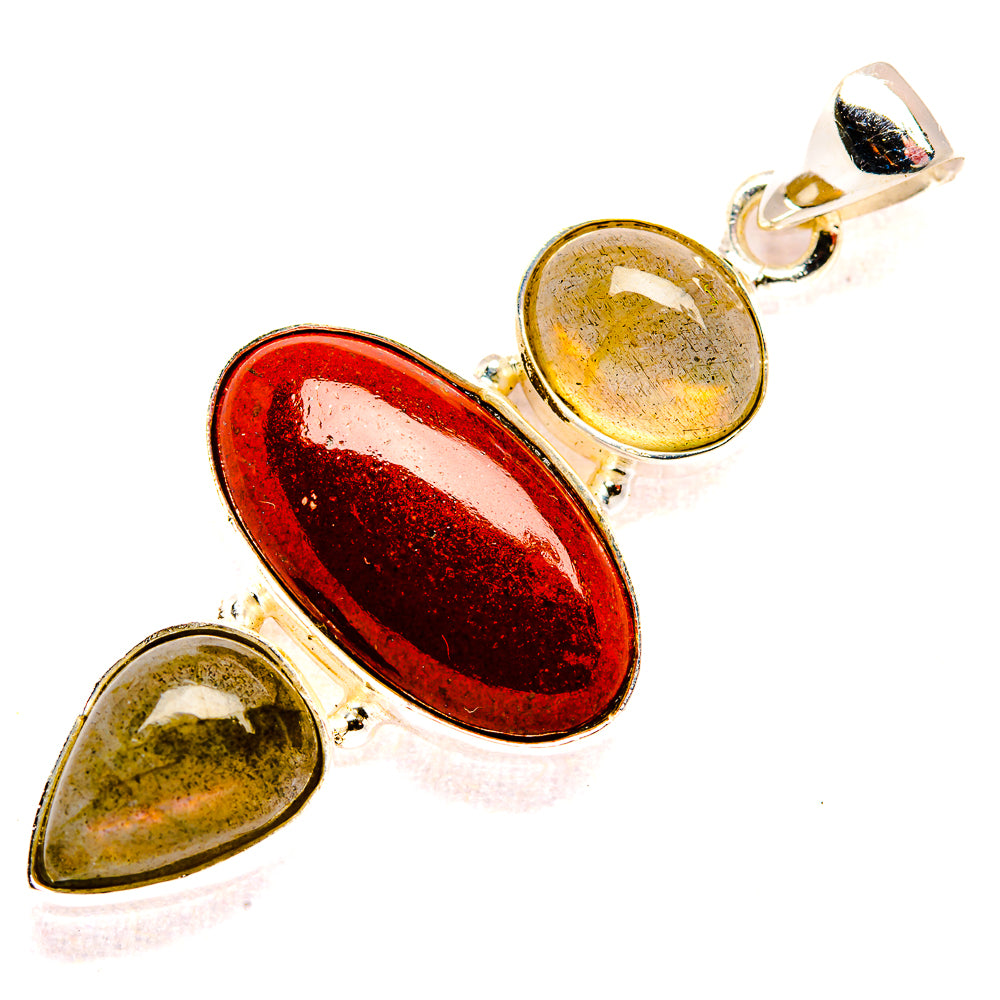 Red Jasper Pendants handcrafted by Anasilvercos - PD33590 - Photo 2