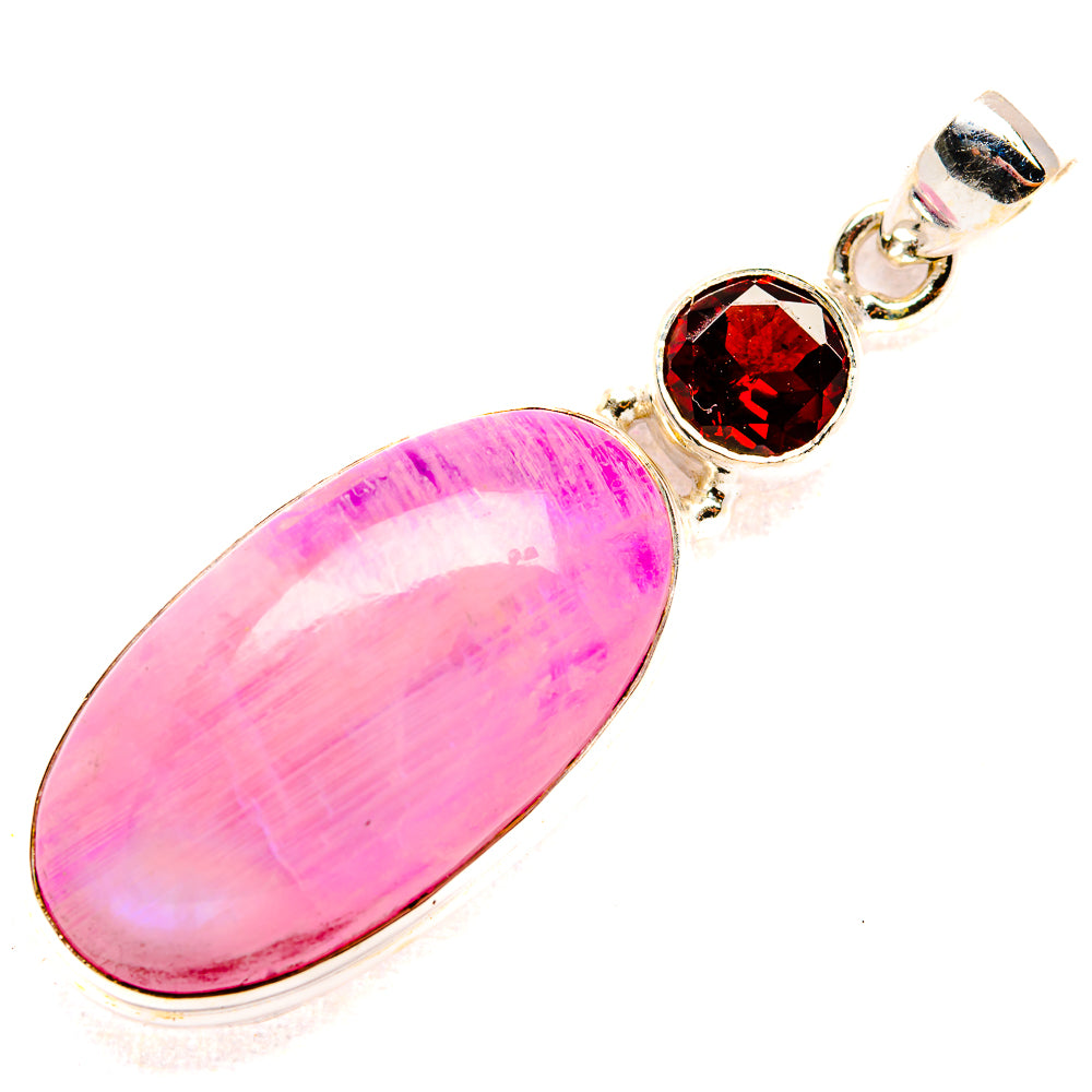 Pink Moonstone Pendants handcrafted by Anasilvercos - PD33593 - Photo 2
