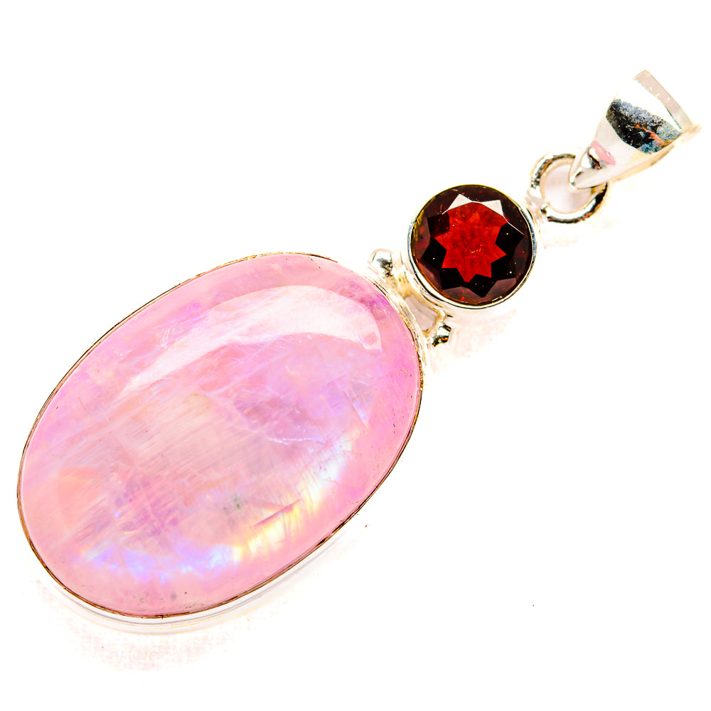 Pink Moonstone Pendants handcrafted by Anasilvercos - PD33599 - Photo 2