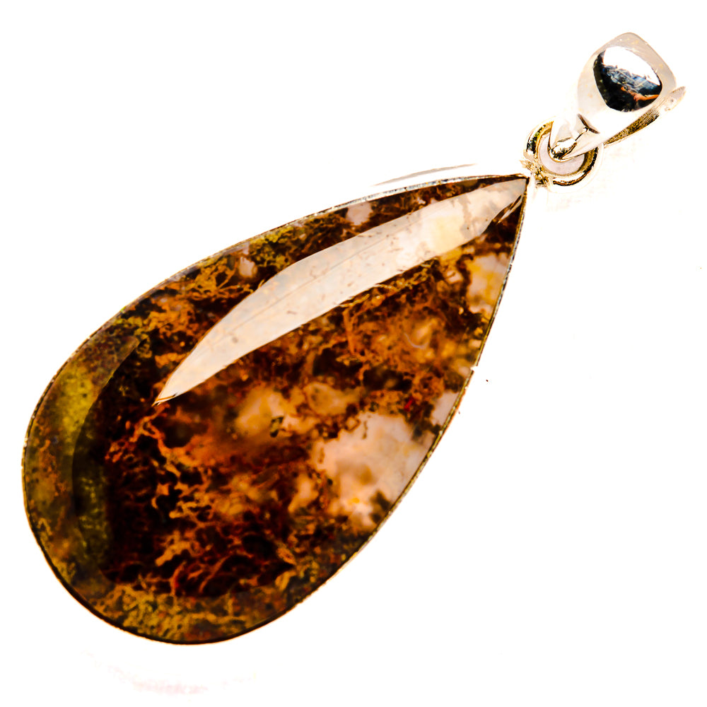 Indonesian Plume Agate Pendants handcrafted by Anasilvercos - PD33600 - Photo 2