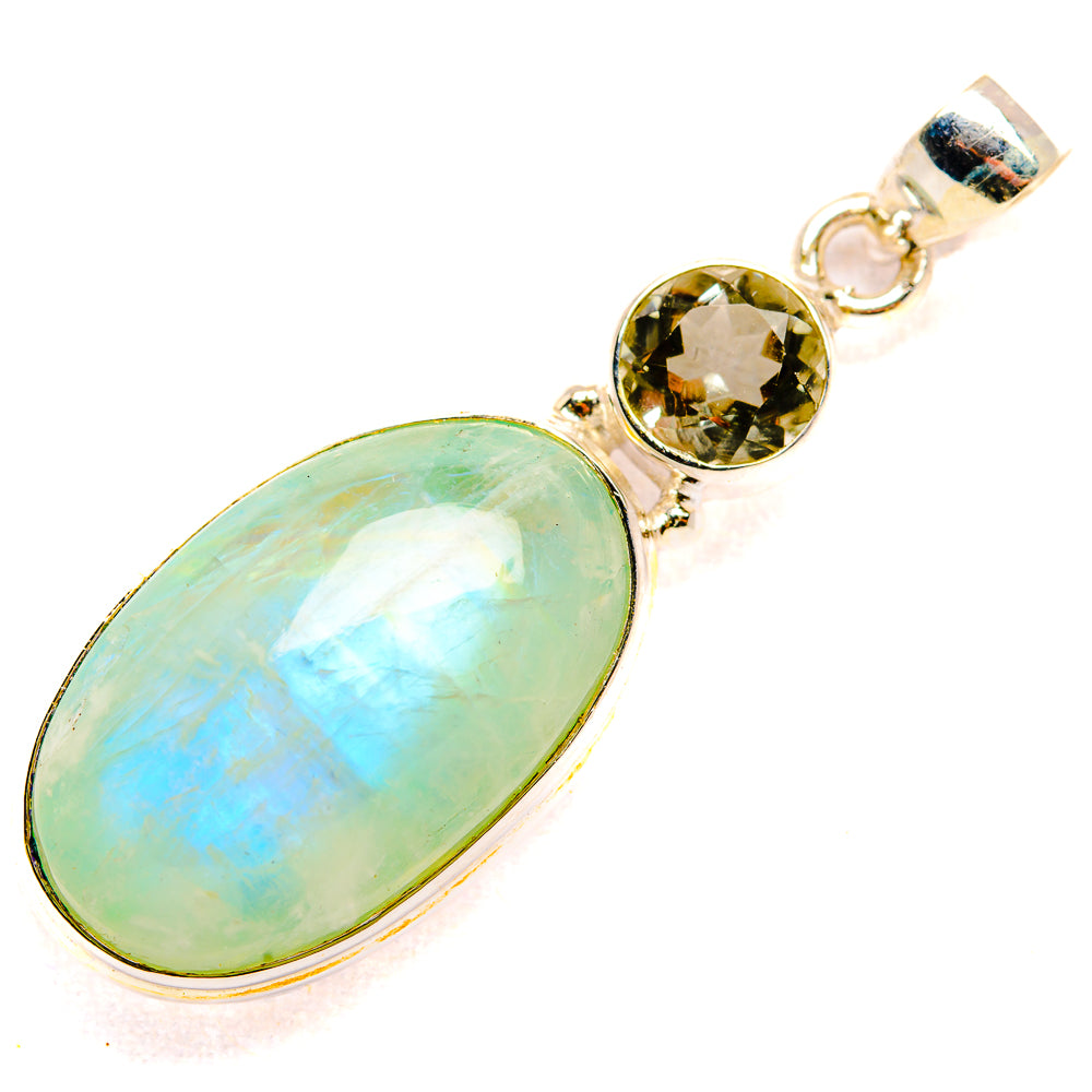 Green Moonstone Pendants handcrafted by Anasilvercos - PD33611 - Photo 2