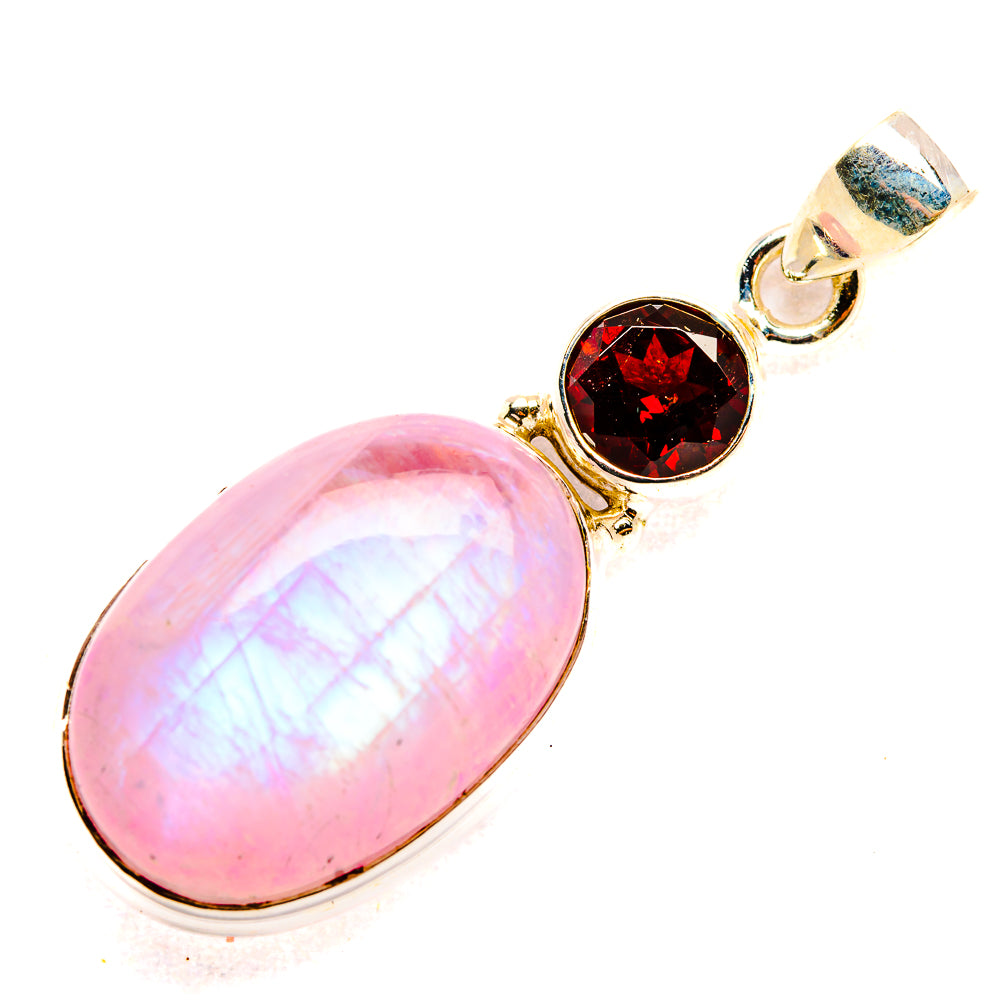 Pink Moonstone Pendants handcrafted by Anasilvercos - PD33612 - Photo 2