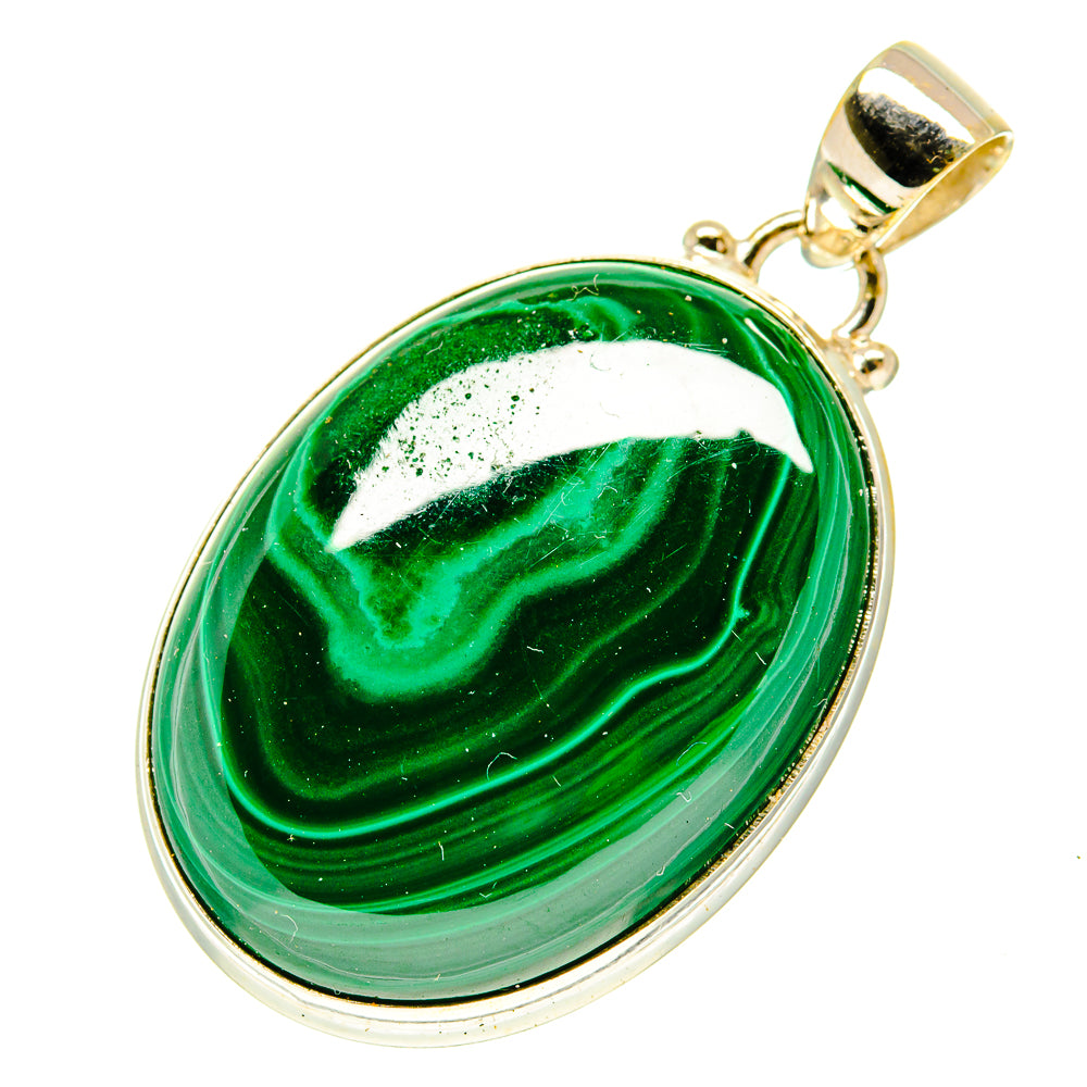 Malachite Pendants handcrafted by Anasilvercos - PD3363