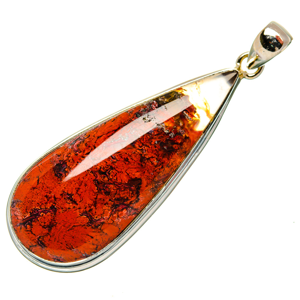 Indonesian Plume Agate Pendants handcrafted by Anasilvercos - PD33672 - Photo 2