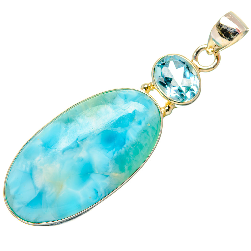 Larimar Pendants handcrafted by Anasilvercos - PD33673 - Photo 2