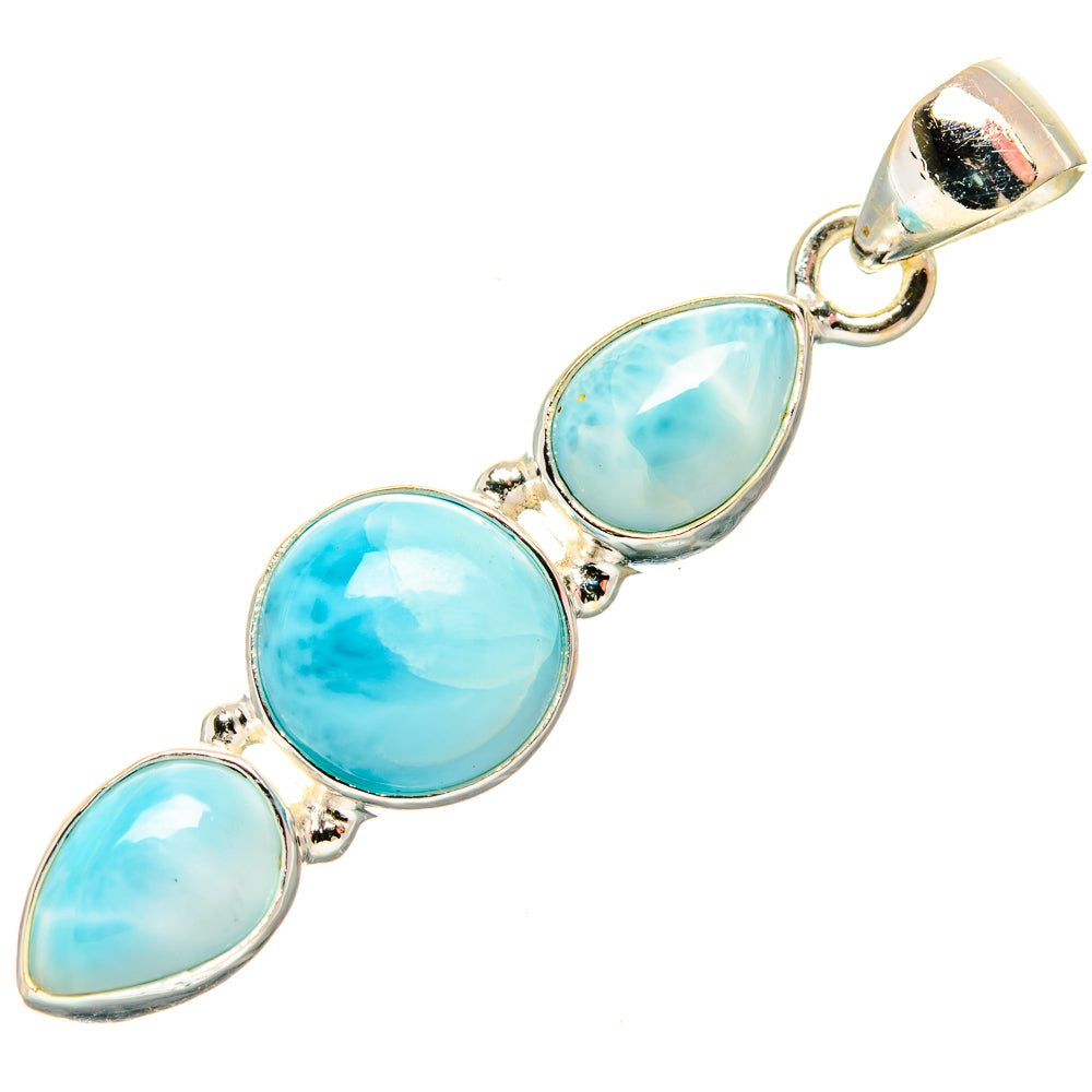 Larimar Pendants handcrafted by Anasilvercos - PD33674 - Photo 2
