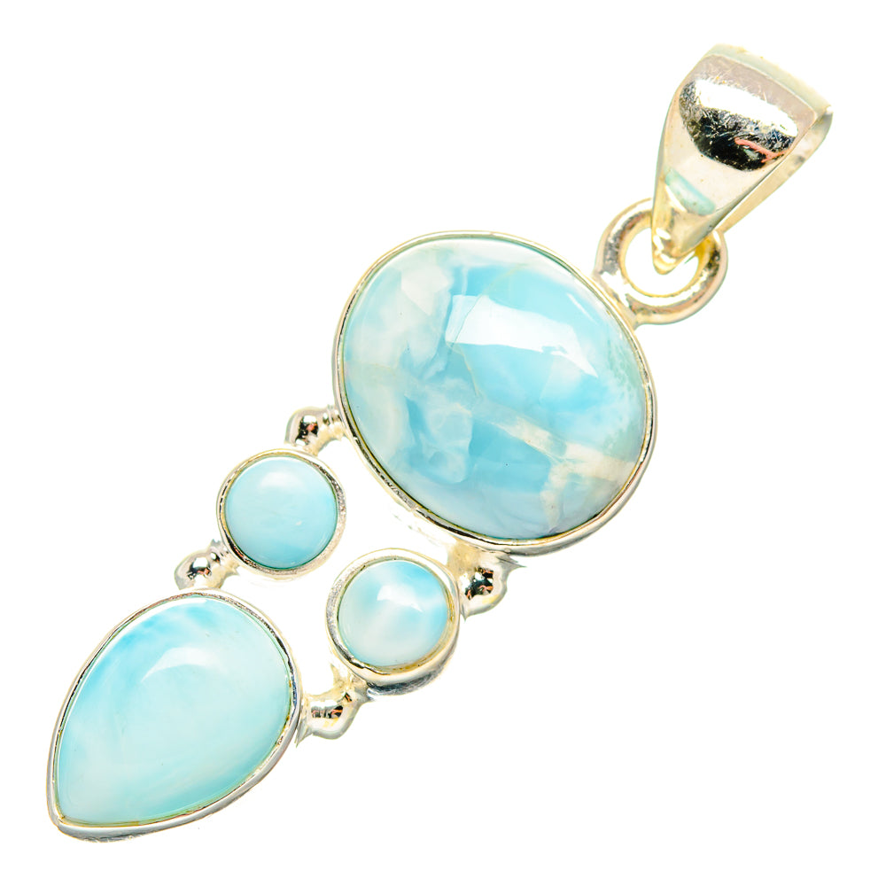 Larimar Pendants handcrafted by Anasilvercos - PD33675 - Photo 2