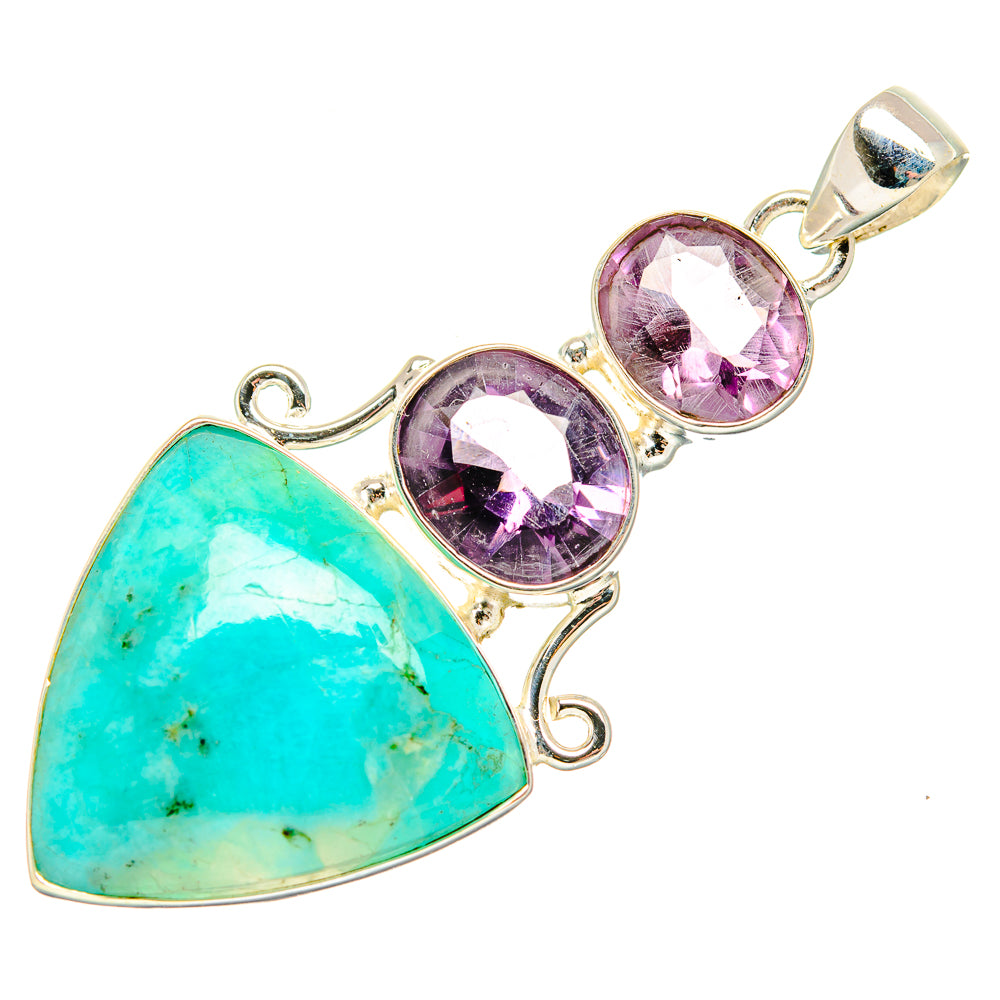 Amazonite Pendants handcrafted by Anasilvercos - PD33681 - Photo 2