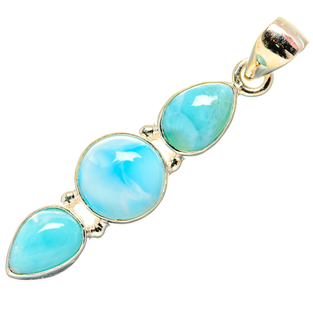 Larimar Pendants handcrafted by Anasilvercos - PD33683 - Photo 2