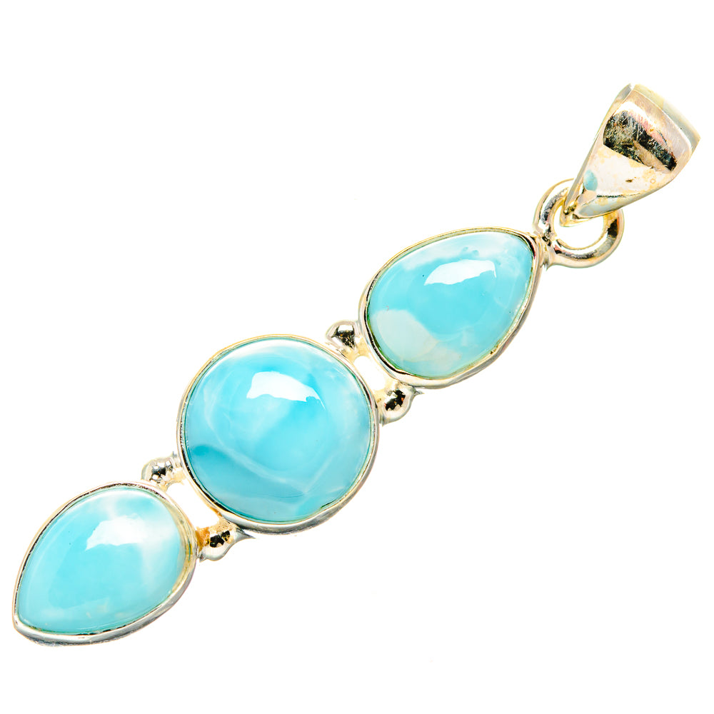 Larimar Pendants handcrafted by Anasilvercos - PD33684 - Photo 2
