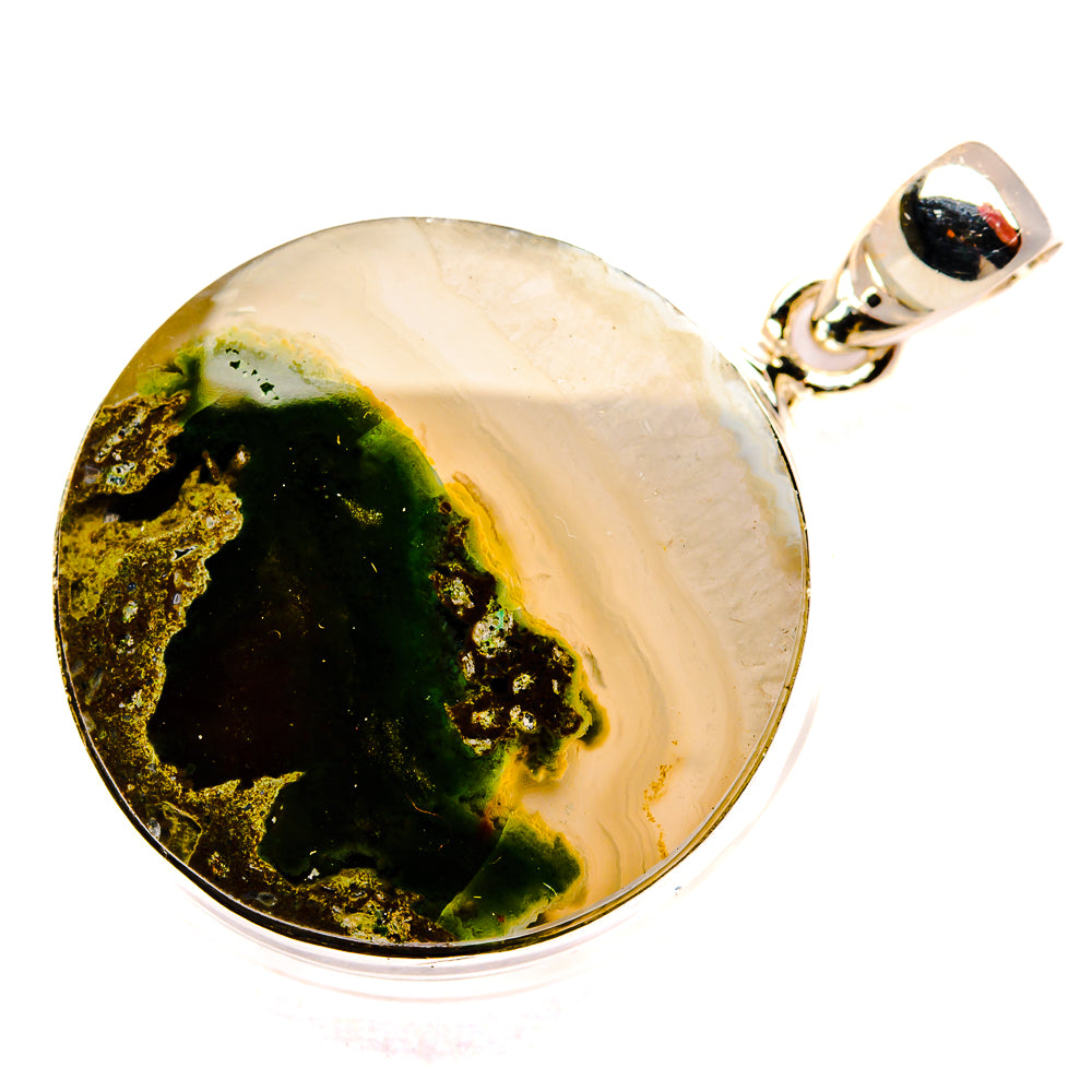 Indonesian Plume Agate Pendants handcrafted by Anasilvercos - PD33687 - Photo 2