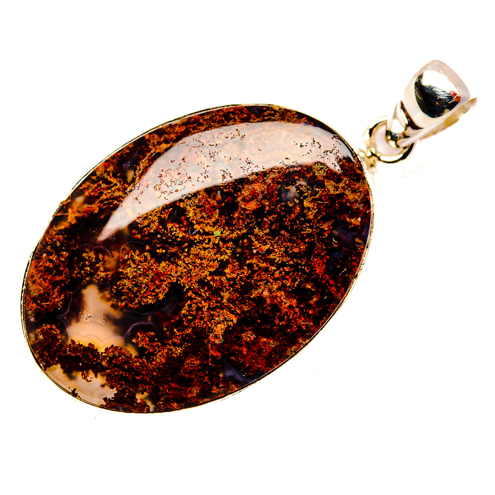 Indonesian Plume Agate Pendants handcrafted by Anasilvercos - PD33690 - Photo 2