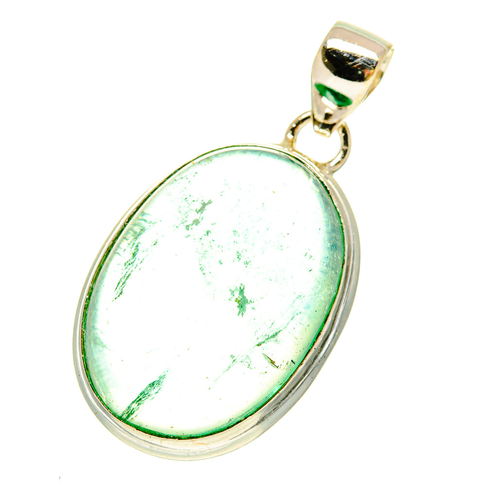Green Fluorite Pendants handcrafted by Anasilvercos - PD3373