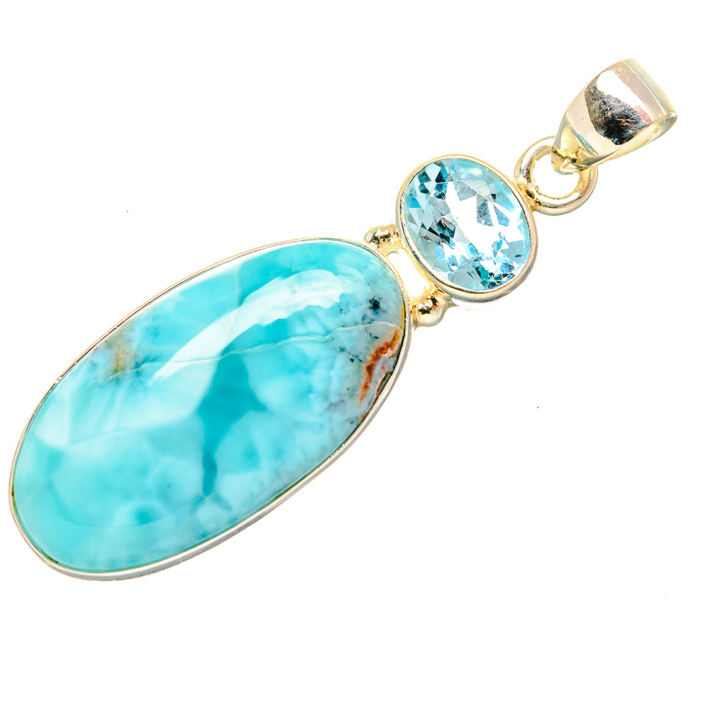 Larimar Pendants handcrafted by Anasilvercos - PD33744 - Photo 2