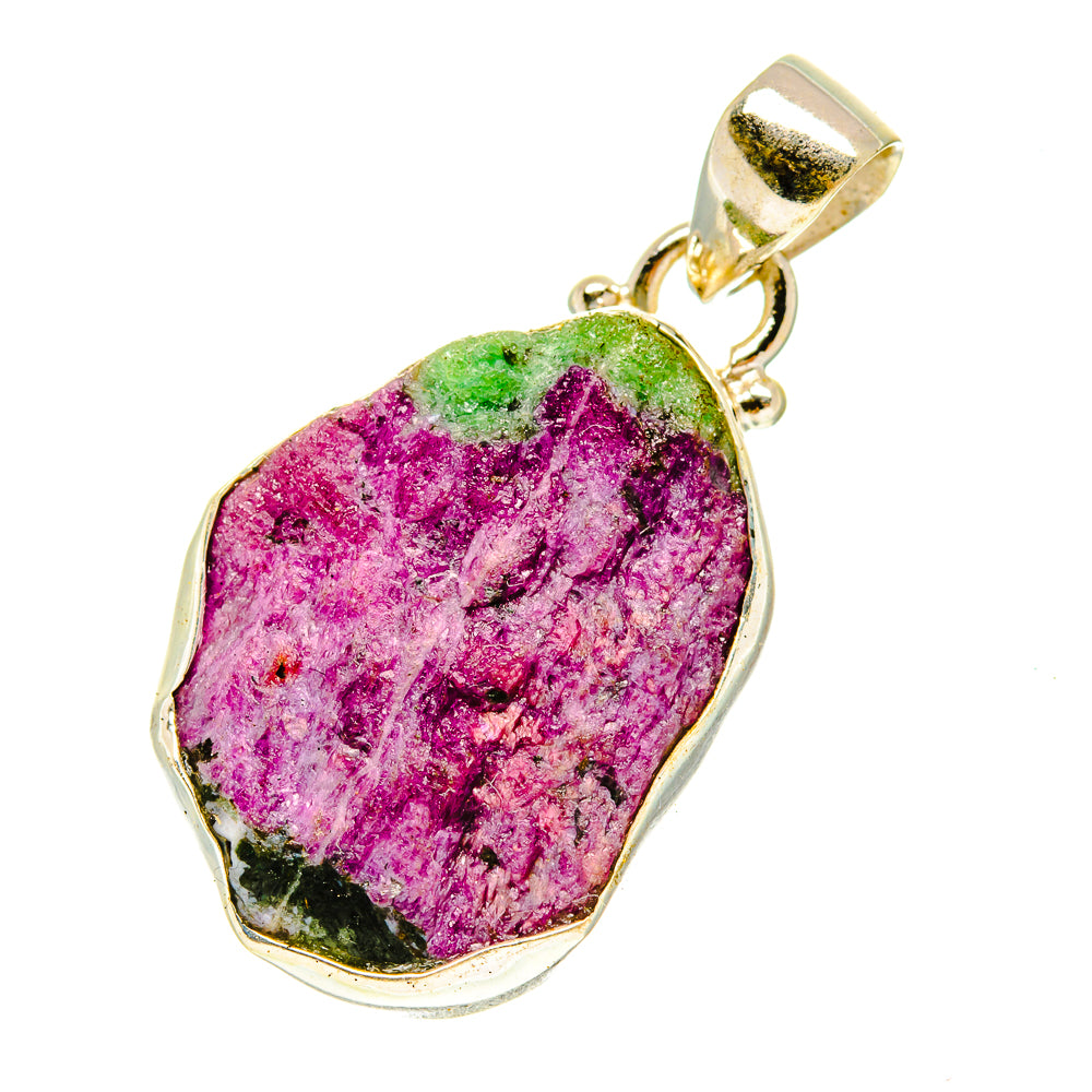 Ruby Zoisite Pendants handcrafted by Anasilvercos - PD3375