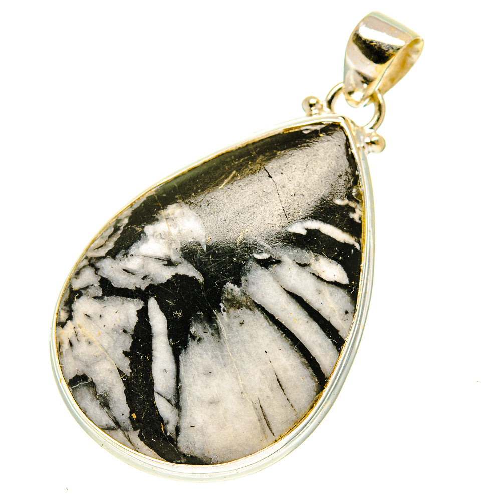 Chrysanthemum Stone Pendants handcrafted by Anasilvercos - PD3377