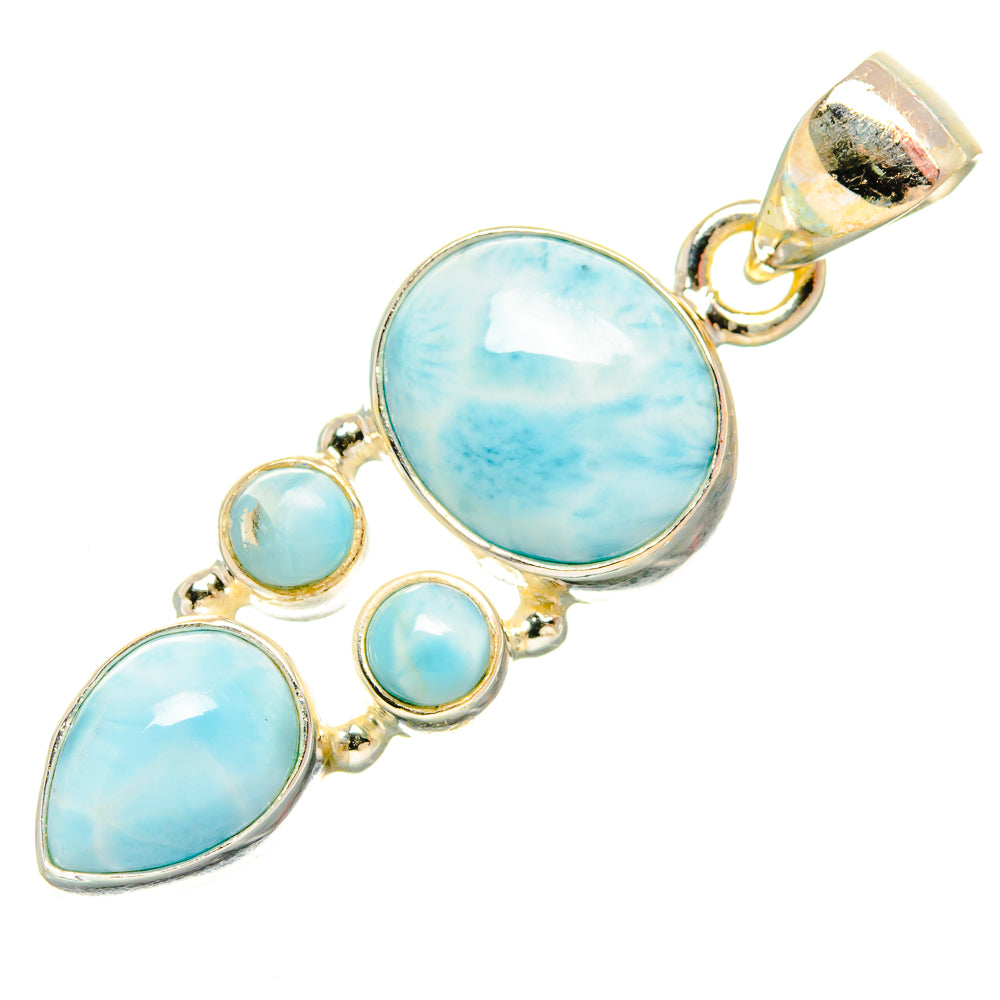Larimar Pendants handcrafted by Anasilvercos - PD33782 - Photo 2
