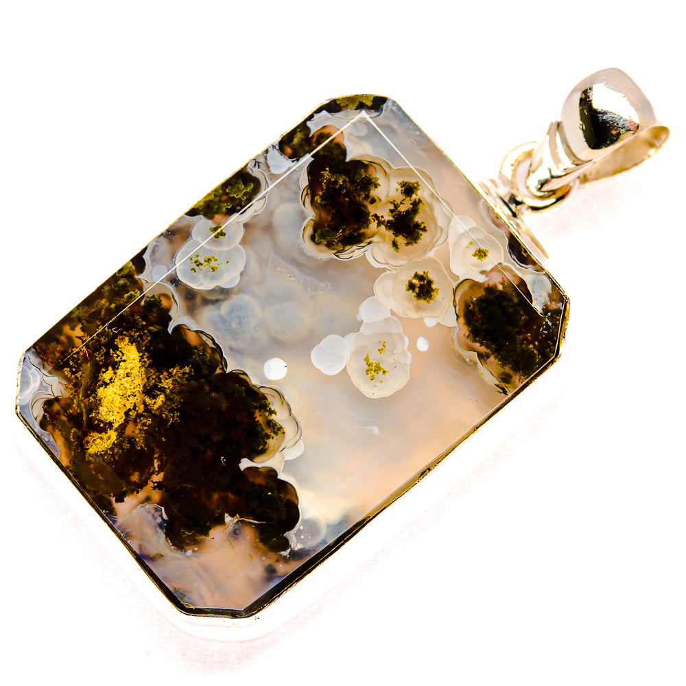 Indonesian Plume Agate Pendants handcrafted by Anasilvercos - PD33785 - Photo 2