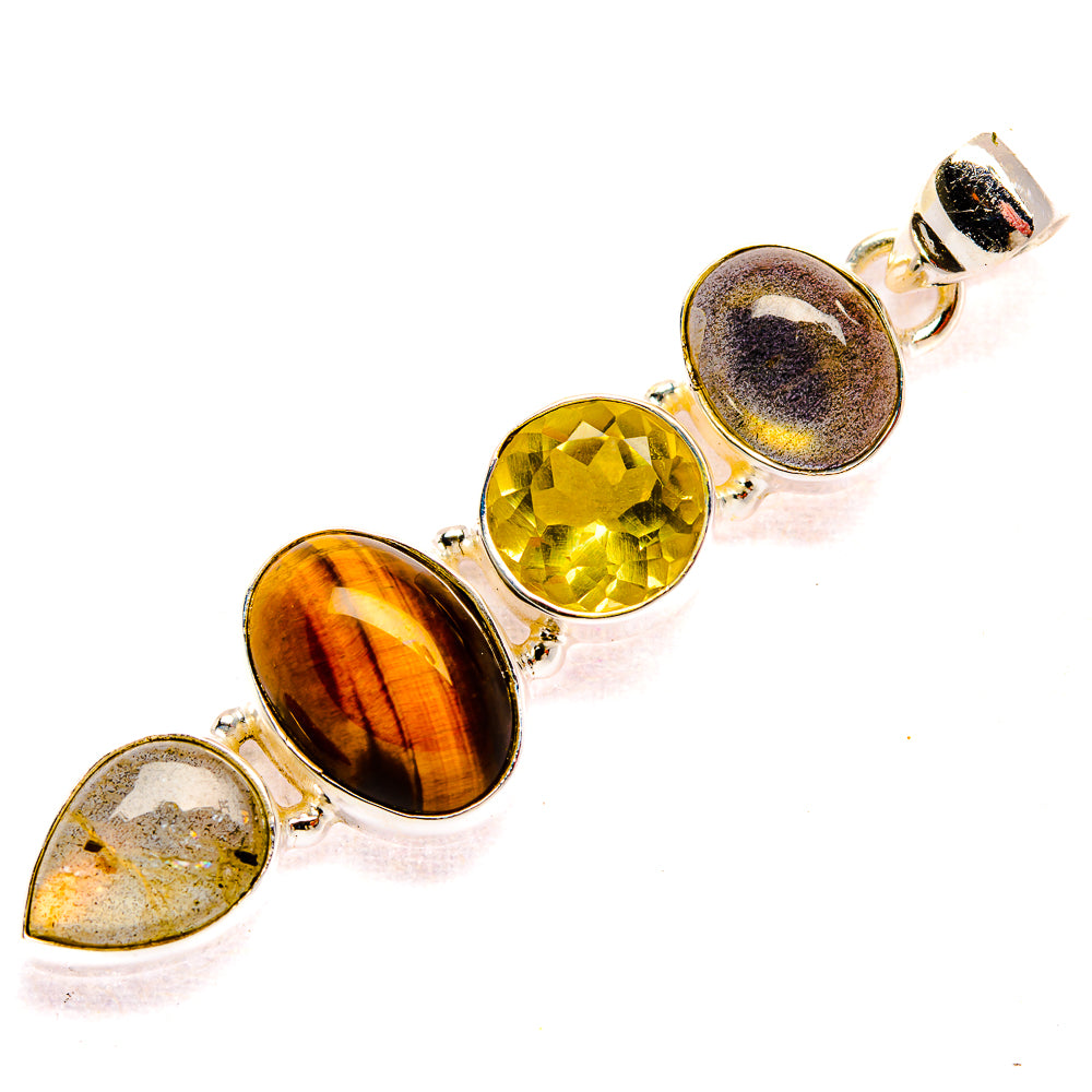 Tiger Eye Pendants handcrafted by Anasilvercos - PD33809 - Photo 2