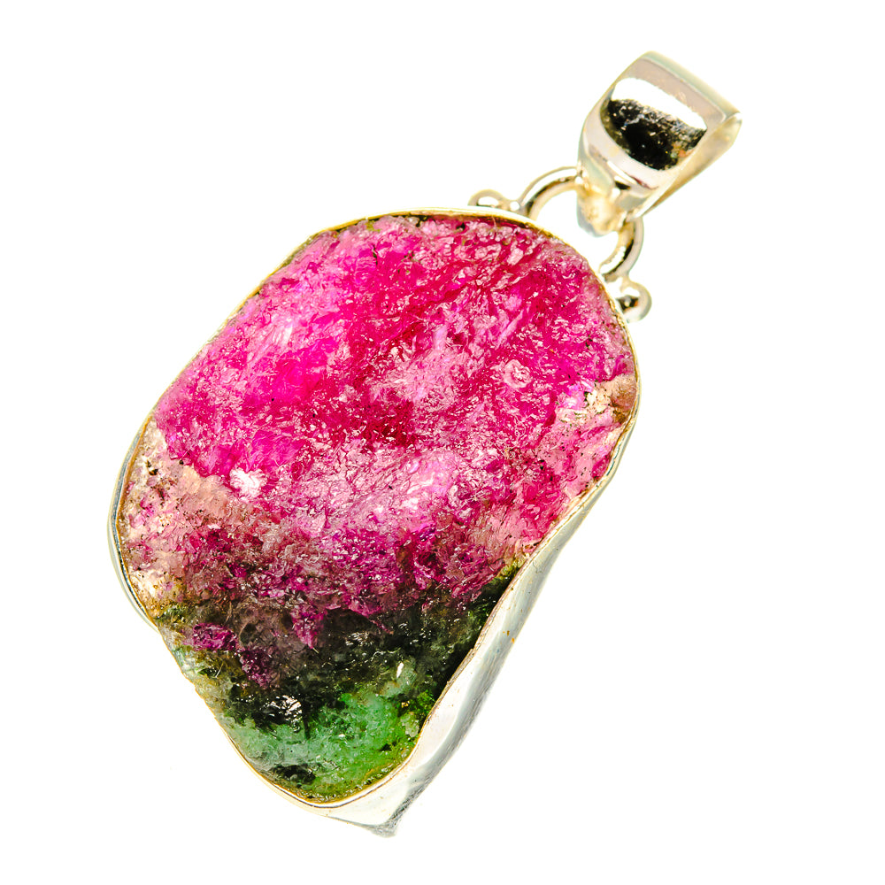 Ruby Zoisite Pendants handcrafted by Anasilvercos - PD3381